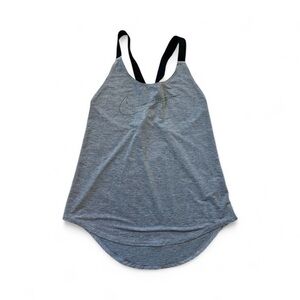 Nike Dri-Fit Heather Gray Racerback Cut Out Tank Top Size Small